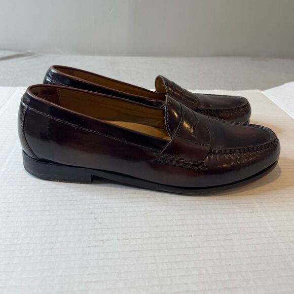 Men’s Cole Haan Leather Penny Loafers Sz 11.5 M Leather Soles Burgundy Cordovan main image 12